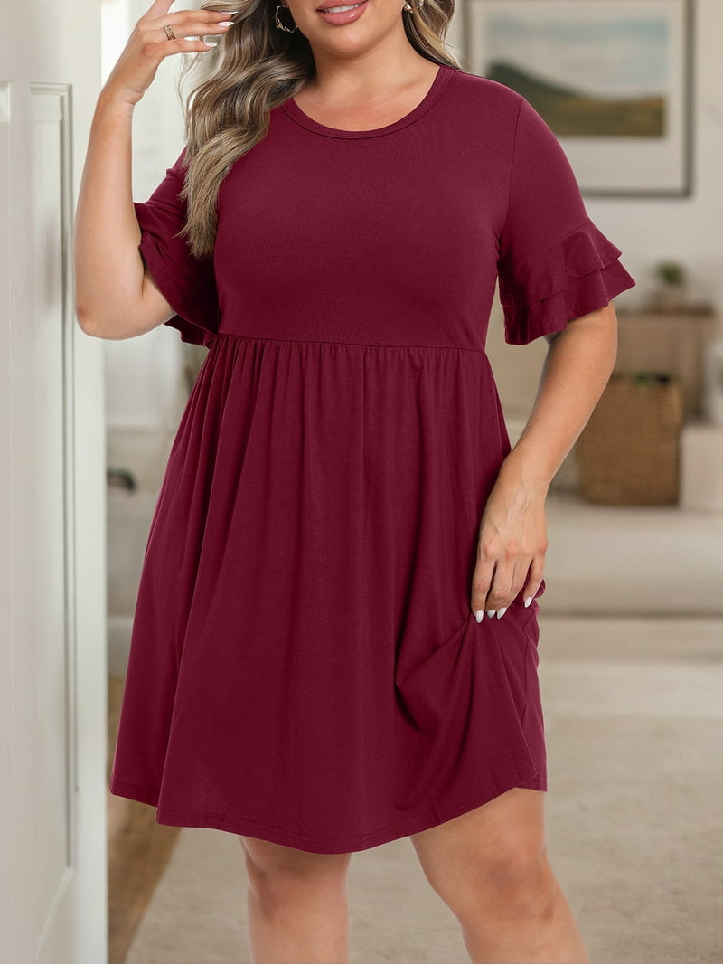 casual plus size dresses Maxi Dress Square Neck-Black Casual Ourdoor Washing Tips casual plus size summer dresses