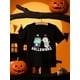 thumbnail image 1 of Girls' Halloween T-Shirt - Cute Mummy &Haunted Letters Graphic Tee, Soft Knit Fabric for Toddlers, Kids, Teens - Halloween Party outfit or everyday apparel - Machine Washable Halloween Gift for G, 1 of 6