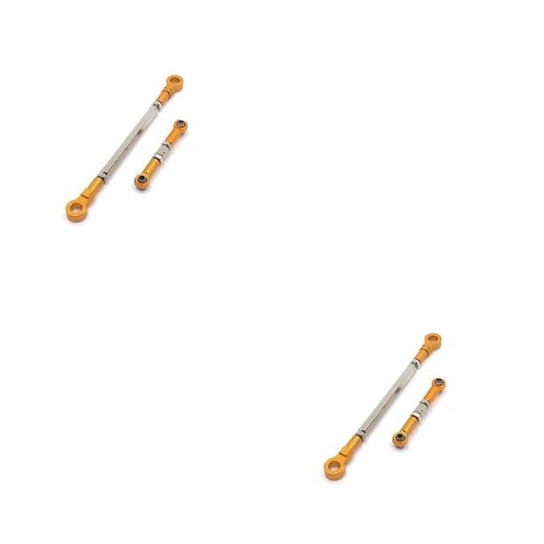 Riwesomey 1 Juego de varillas de enlace de dirección RC para coche, componentes remotos de hardware para coche, dorado Type1 NO1 Riwesomey CBP265891