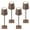 Brown, variant on C Cattleya 4-Pack 14" Gold LED Cordless Table Lamp, 3CCT Dimmable Portable Desk Lamps