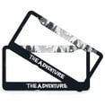 thumbnail image 2 of License Plate Frame And So The Adventure Begins Funny License Plates 2 Pieces Camping Metal License Plate Frames for Women 6x12in with Screw and Black Screw Caps, 2 of 6