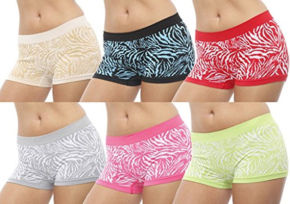 GILBIN'S Women Seamless Stretch Boy Shorts Panties Various Styles (Pack