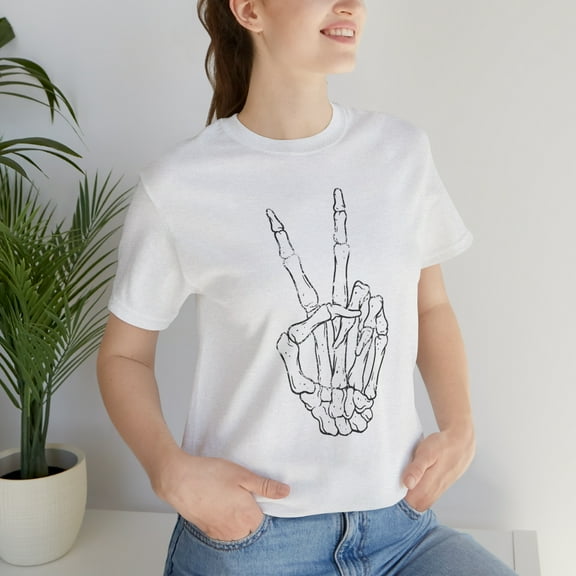 Peace Sign Skeleton Shirt