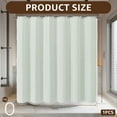 thumbnail image 2 of Dznils Boho Tassel Shower Curtain with Hooks, Farmhouse Thick Cloth Linen Fabric Bathroom Curtain, Green, 72" x 72", 2 of 9