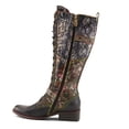 thumbnail image 3 of L'Artiste Vaneyck Knee High Boots for Women with Iridescent Metallic Upper | Ladies Tall Boots with Decorative Double Buckles and Lace Up Zipper Closure, 3 of 9