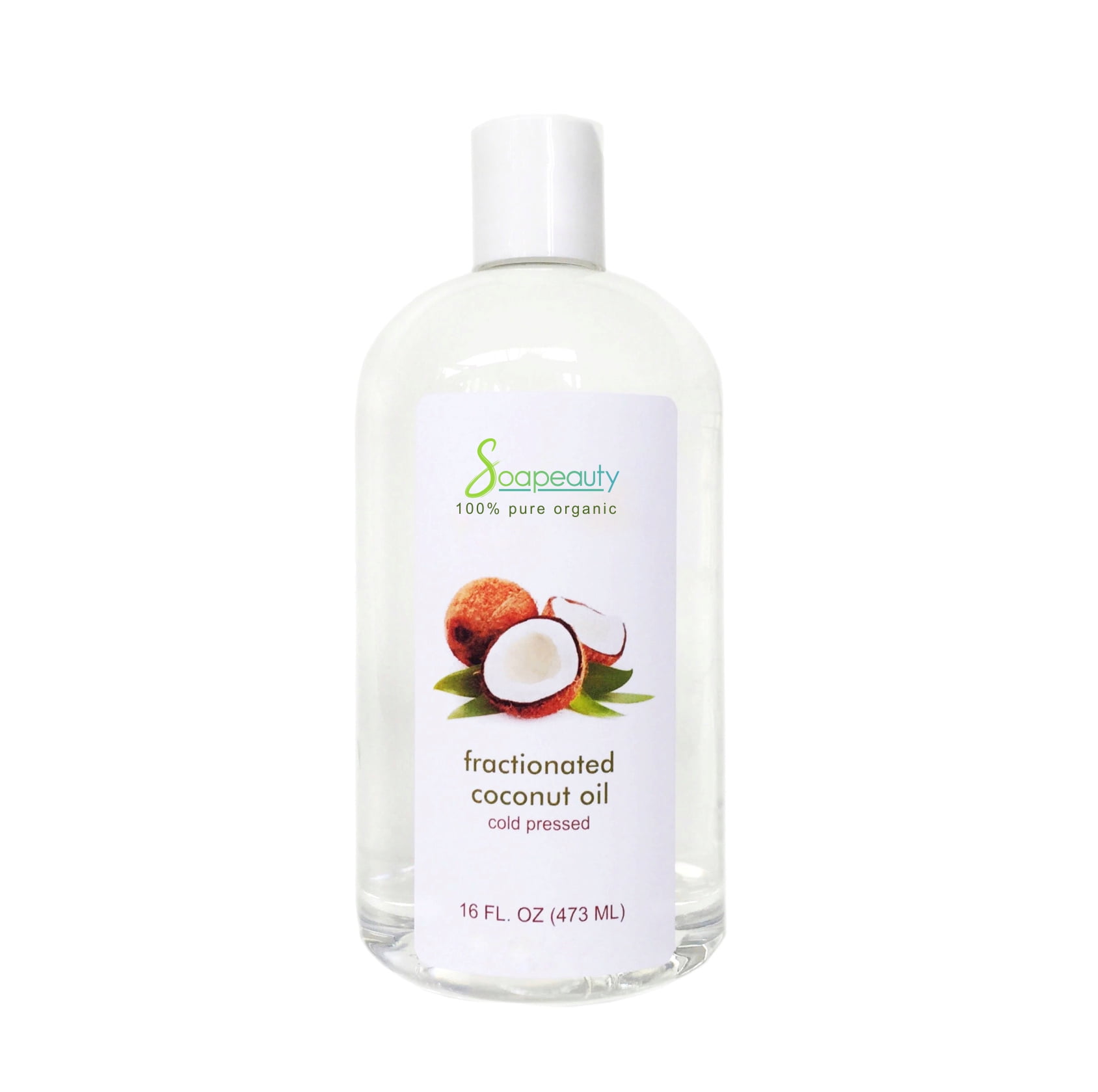 FRACTIONATED COCONUT OIL COLD PRESSED 100 PURE PREMIUM 16 OZ