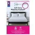thumbnail image 3 of (3 pack) Mainstays Soft Terry Waterproof Fitted Mattress Protector, King, 3 of 14