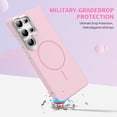 thumbnail image 4 of Magnetic Case for Galaxy A17 5G, with Screen Protector Wireless Charging Support Anti-Scratch Protectve Phone Cover for Samsung Galaxy A17 5G,Purple, 4 of 7