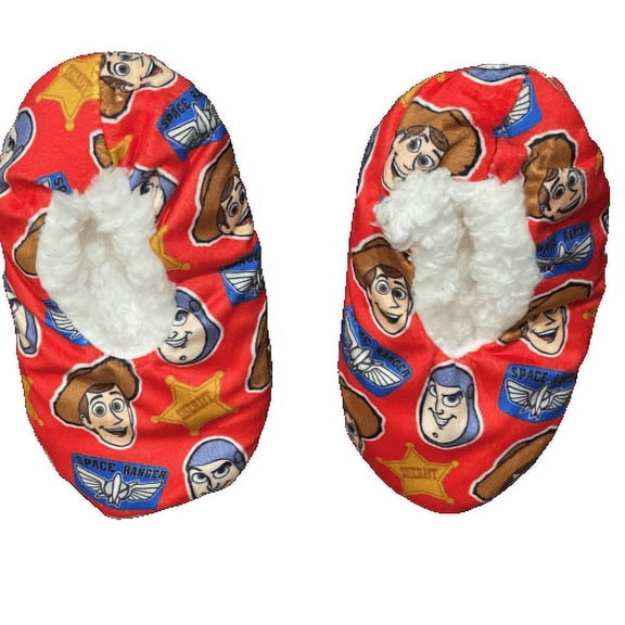 TOY STORY Fuzzy Babba Slippers Size S/M