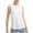 White, variant on Lovskoo Tank Tops for Women Round Neck Summer Loose Spaghetti Strap Quick Drying Yoga Sleeveless Top White