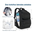 thumbnail image 3 of Mochila Pañalera Para Bebé, Impermeable Y Espaciosa, Con Bolsillos Térmicos Para Biberón, Organizador Multifuncional, Ideal Para Mamás Y Papás, Diseño Moderno Y Cómodo Modelo Negro, 3 of 4