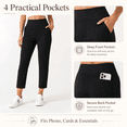 thumbnail image 5 of Feekit Women's Stretch Golf Pants High Waist Ankle Dress Pants Casual Business Travel Work Pants with 4 Pockets, 5 of 8