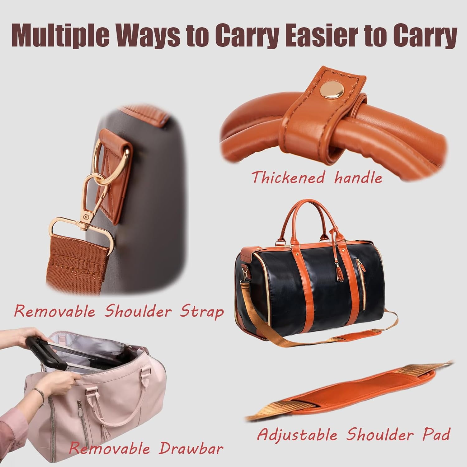 Jenni Travel Bag with Wheels, Lightweight Carry-On Luggage