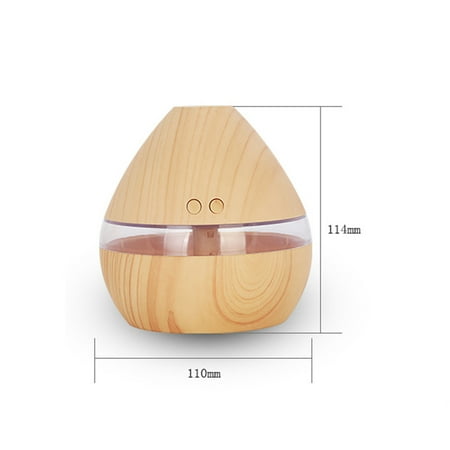 

Cool Mist Humidifiers USB Wood Grain Essential Oil Diffuser LED Aromatherapy Humidifier Atomizer