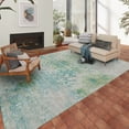 thumbnail image 2 of Addison Rugs Indoor/ Outdoor Accord Modern Abstract Polyester Washable Rug New 10' x 14' - Teal Green Taupe, 2 of 5
