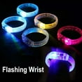 thumbnail image 2 of Flashing Wrist Luminous Bangle Colorful Bracelet Party Glow In The Dark B8, 2 of 9