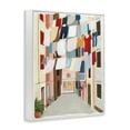 thumbnail image 2 of Laundry Clothesline Between Apartments White Framed Giclee Art, 16 x 20, 2 of 7