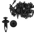 thumbnail image 4 of Unique Bargains 50Pcs 6.3mm Hole Dia Plastic Push Fasteners Rivets Fender Clips for Ford, 4 of 4