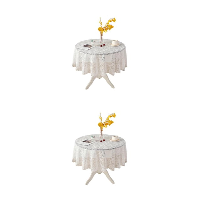 Mantel de encaje Advancent flor circular 100cm 2Conjunto