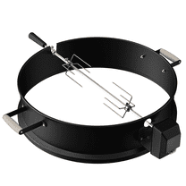 2290 Rotisserie Kit Upgrade for Weber 22-Inch Kettle Charcoal Grills, Sturdy and Well-Balanced, Compatible with Similar Size Grills