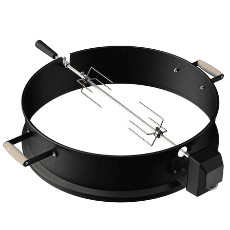 2290 Rotisserie Kit Upgrade for Weber 22-Inch Kettle Charcoal Grills, Sturdy and Well-Balanced, Compatible with Similar Size Grills