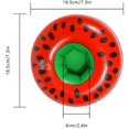 thumbnail image 2 of 4 Pcs Porte-Gobelet Gonflable Pastèque sous-Verres Flottants Style Été (Rouge), 2 of 8