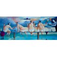 thumbnail image 2 of West, Ronald 32x16 Black Ornate Wood Framed with Double Matting Museum Art Print Titled - Wine and Dessert, 2 of 4