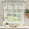 thumbnail image 3 of Eucalyptus Leaves Valances for Windows, Decorative Rod Pocket Window Valance Curtains, Sage Green Summer Botanical Weeping Short Curtain Drapes for Kitchen/Living Room, 2 Panels, 60" W x 18" L, 3 of 8