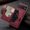 thumbnail image 5 of Case for Google Pixel 6 Pro, Detachable Magnetic Wallet Credit Card Slot Case Cover Support Wireless Charging Compatible with Google Pixel 6 Pro (Red), 5 of 13