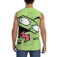 thumbnail image 4 of Invader Zim Men's Tank Top Lightweight Summer Sleeveless Tee Shirt Muscle Tank Tops Workout T-Shirts Casual Athletic Undershirts, 4 of 7