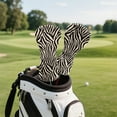 thumbnail image 3 of Yuyamidu Zebra Stripe Golf Club Head Covers PU Leather Golf Head Covers Driver Headcover, Fairway Wood Head Cover, Golf Hybrid Head Cover, 3 of 8