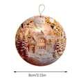 thumbnail image 4 of Holloyiver Nativity Scene Ornaments, Christmas Acrylic 3D Hanging Ornament Pendant for Xmas Tree Birth of Jesus Christian Decor Religious Gift for Family Friends and Christian 6PC, 4 of 10