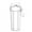 White 600ML, variant on 420/600ml Portable Dual Straw Separate Drink Water Beverage Bottle Couples Gift