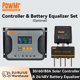 thumbnail image 2 of Controlador de carga Solar PowMr 30A 60A 80A PWM, detección automática, controlador de sistema de batería de 12V 24V 36V 48V con ecualizador de batería, 2 of 5