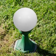 MERRYHAPY White Acrylic Lamp Shade Outdoor Round Globe Light Cover Replacement