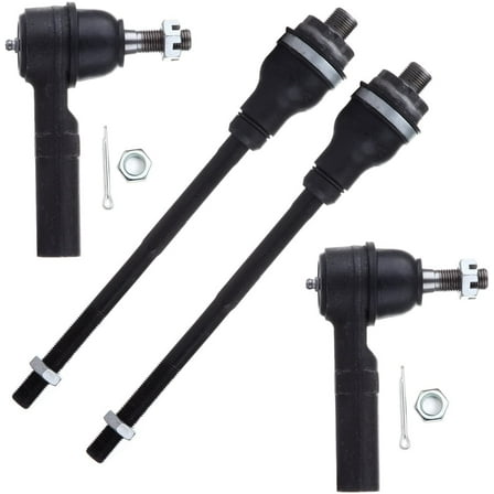 CCIYU Tie Rod Ends Inner and Outer Left and Right fit for 2001 02 03 04 05 06 07 08 09 2010 for Chevrolet Avalanche Silverado for Gmc Sierra Yukon 4pcs Suspension Kit