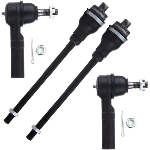 CCIYU Tie Rod Ends Inner and Outer Left and Right fit for 2001 02 03 04 05 06 07 08 09 2010 for Chevrolet Avalanche Silverado for Gmc Sierra Yukon 4pcs Suspension Kit