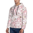 thumbnail image 3 of Salouo Cute Rabbit Pattern Men's Fall Hoodie Sweatshirt,Sport Hoodie with Pockets for Men Pullover Casual Hooded Sweatshirt-4X-Large, 3 of 7