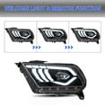 thumbnail image 4 of VLAND LED Projector Headlights for 2010 2011 2012 2013 2014 Ford Mustang, 4 of 11