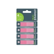 Universal - Pop-up flags with dispenser - - 140 sheets (4 x 35) - transparent pink