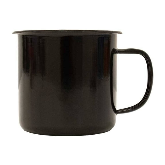 Taza Prichos con Asa de Peltre Negro