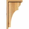 thumbnail image 3 of 6"W x 10"D x 18"H Yorktown Rough Sawn Corbel w/Backplate, Western Red Cedar, 3 of 9