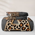 thumbnail image 5 of jejeloiu Leopard Monogram A Twin Quilt Set For Girls,Damask Bow Initial Twin Coverlet Set For Adults,2pcs, 5 of 7