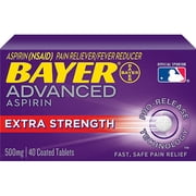 Bayer Aspirin Advanced Extra Strength 500mg Pro-Release Coated Tablets, 40ct