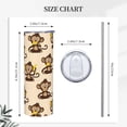 thumbnail image 5 of PAYOHTO Monkey Banana Pattern Cute 20 Oz Stainless Steel Mug Tumblers Cup for Men Women Insulated Slim Thin Travel Tumbler, 5 of 7