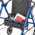 thumbnail image 4 of Andador plegable Drive Medical RTL10261BL con asiento - Asas y asiento ajustables, color azul, 4 of 5