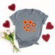 thumbnail image 2 of Camiseta de mujer Camisetas divertidas y lindas de manga corta Camiseta de otoño Hearth Love Camiseta de regalo Tops Blusa Regalo para parejas Pompotops hfajkhk124725, 2 of 6