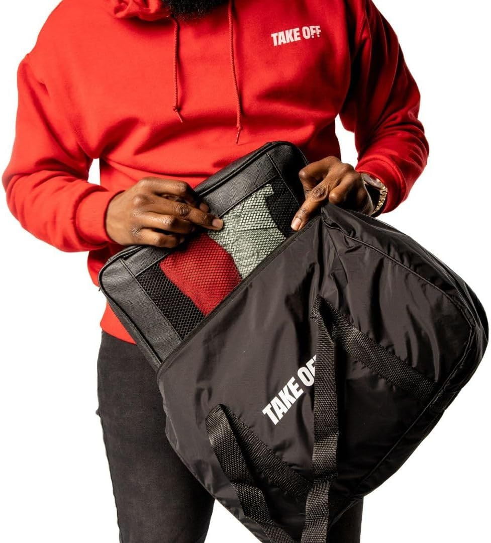TAKE OFF Luggage Convertible Small Duffle Bag Jacket Carrying Bag Travel Essentials