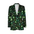 thumbnail image 5 of Uorisanigo Men's Casual Blazer Jackets Breathable Sports Jackets Casual Sport Coat Jacket Knit Suit Jacket Mens St Patrick Day Outfits, Saint Patricks Shamrock, Size 5XL, 5 of 6