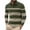 Army Green, variant on Wrtxtat Men's Golf Shirts Fashion Striped Color Lightweight Breathable Pullover Autumn Outdoor Running Hiking Long Sleeve Lapel Shirts Army Green L
